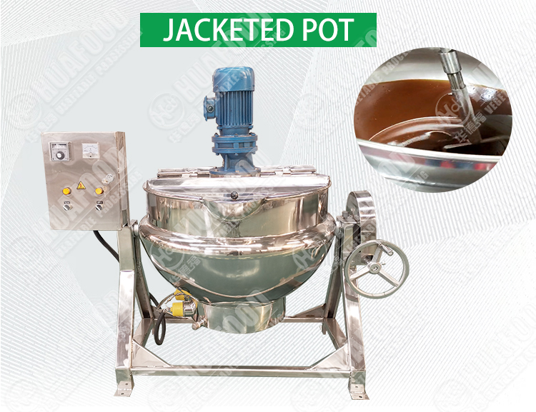 Planetary Jacketed Kettle With Agitator For Making Fruit Candy Jam