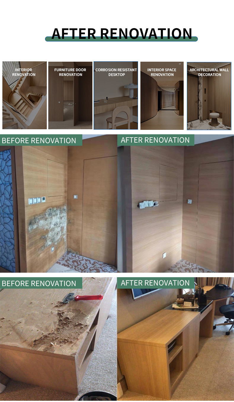 OEM/ODM Metal Decorative Film Self-Adhesive Membrane for Commercial Renovation