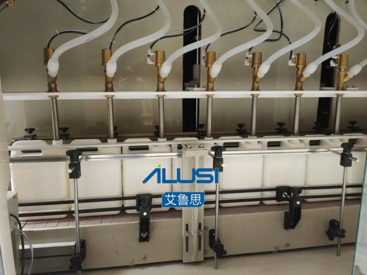 Automatic anti corrosion stain remover filling machine strong Acid Liquid Bleach Bottle Filling machine