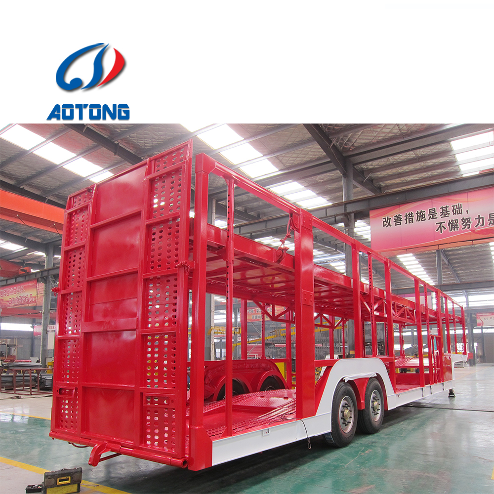 Double Deck 3-axle Steel Animal Transport Storehouse Bars Semi Trailer Superior Design
