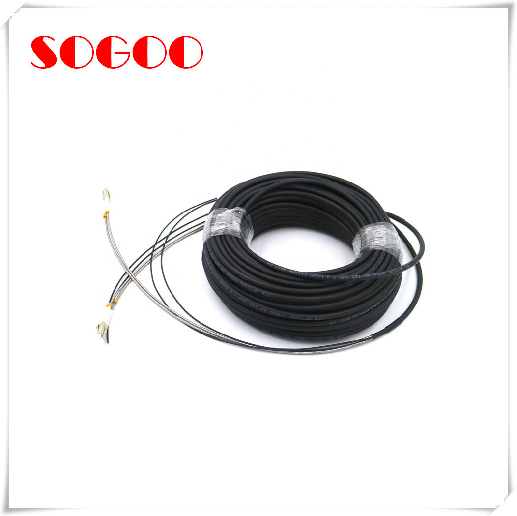 Outdoor 5G Telecom CPRI Armored Fiber Optic CPRI Duplex Patch Cords