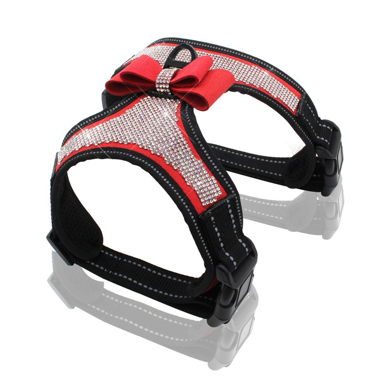 Durable Service Dog Vest / Reflective Dog Harness Multi Color With 3 Size