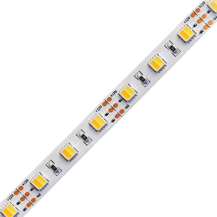 Adjustable 12 Volt LED Strip Lights Dual Color 2 In 1 White Outdoor Waterproof 5050 SMD