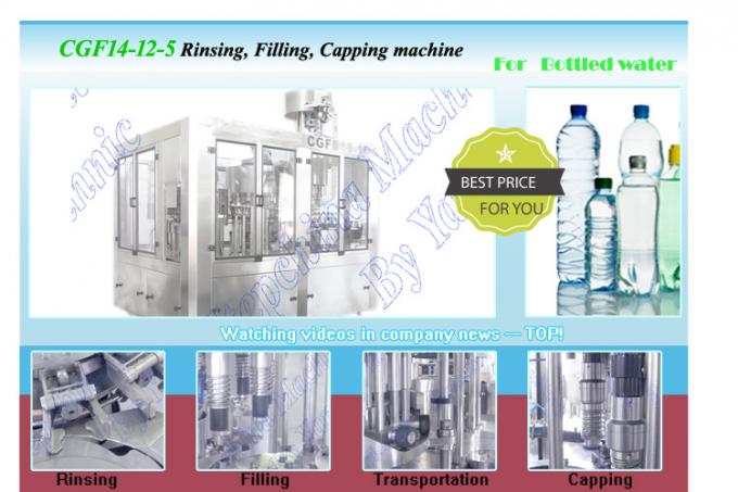 Low Noise Accurate Automatic Water Filling Machine 380V 50Hz Three Phase Power