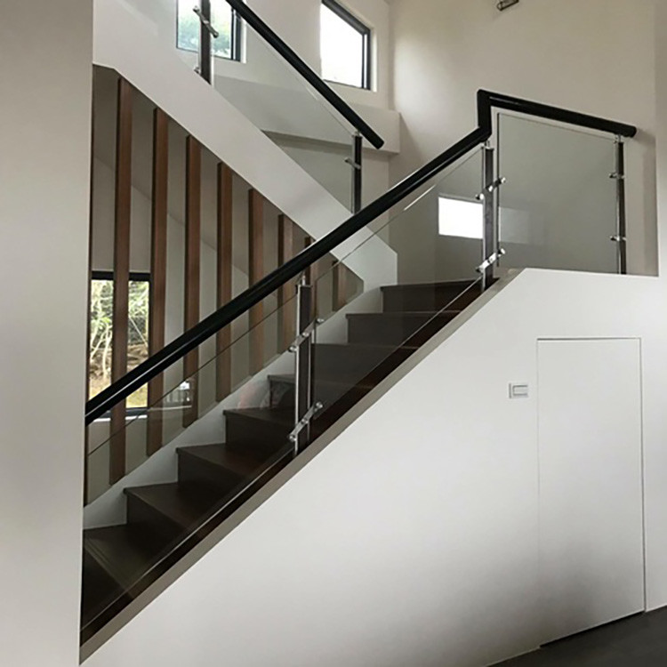 Balcony Handrail Glass Balustrade With Aluminium / Stainless Steel Tube 42.4x1.5mm