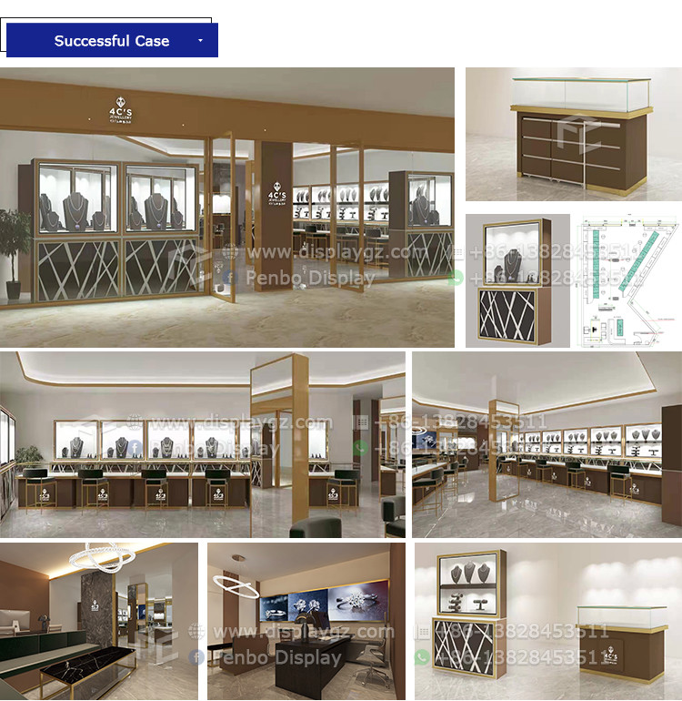 CDR Format Watch Shop Display Counter 2mm MDF Fingerprint Proof With Shop Logo