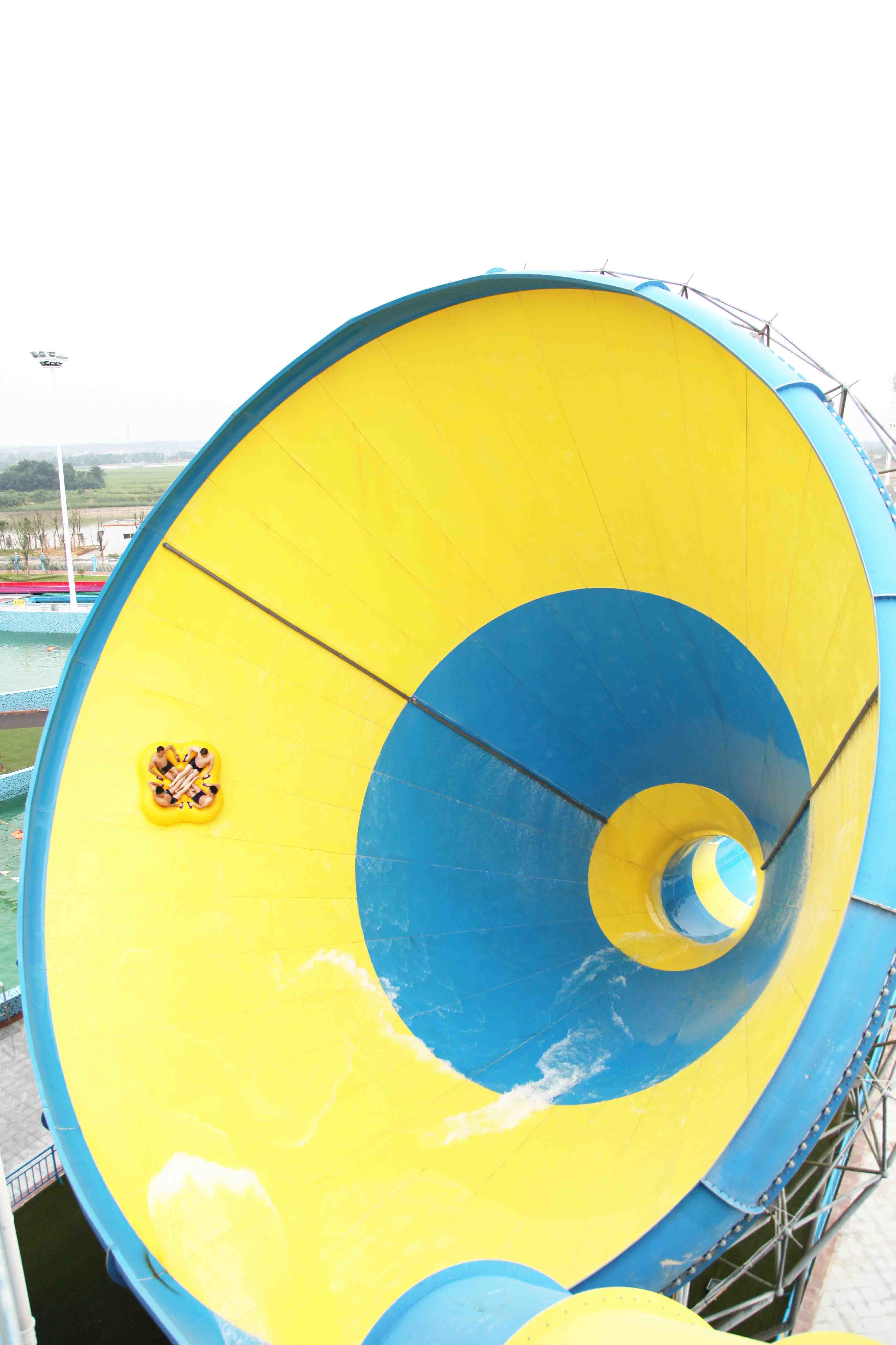 Durable Fiberglass Water Slides for Giant Water Park , Large Tornado Water Slide
