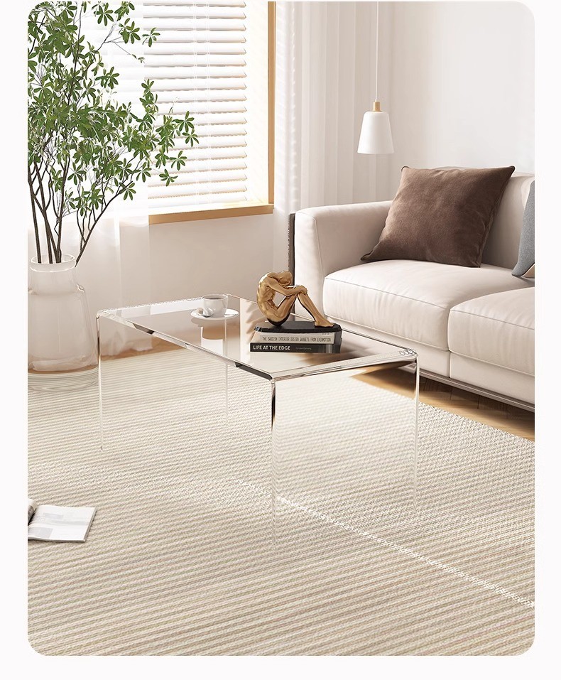 Custom Acrylic Coffee Table Elegant and Scratch-Resistant with Customized Thickness