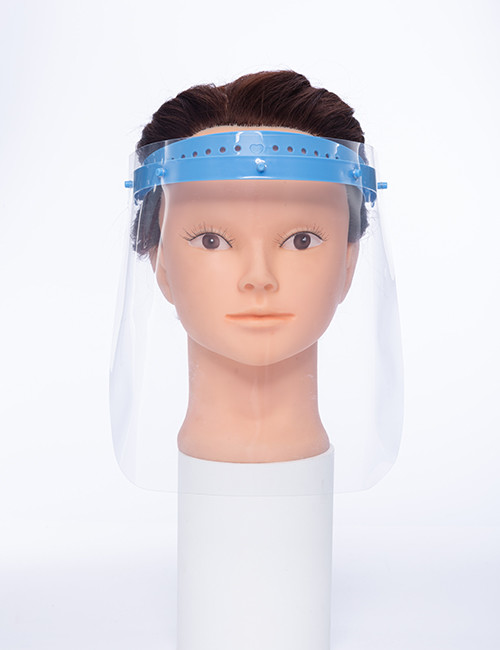 Medical Disposable Protective Face Shield With PET And PC Material