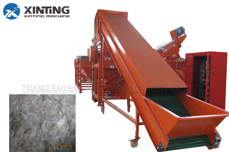Ldpe Hdpe Recycling Machine Waste Films Waste Bottles Crushing Cold Washing Hot Washing