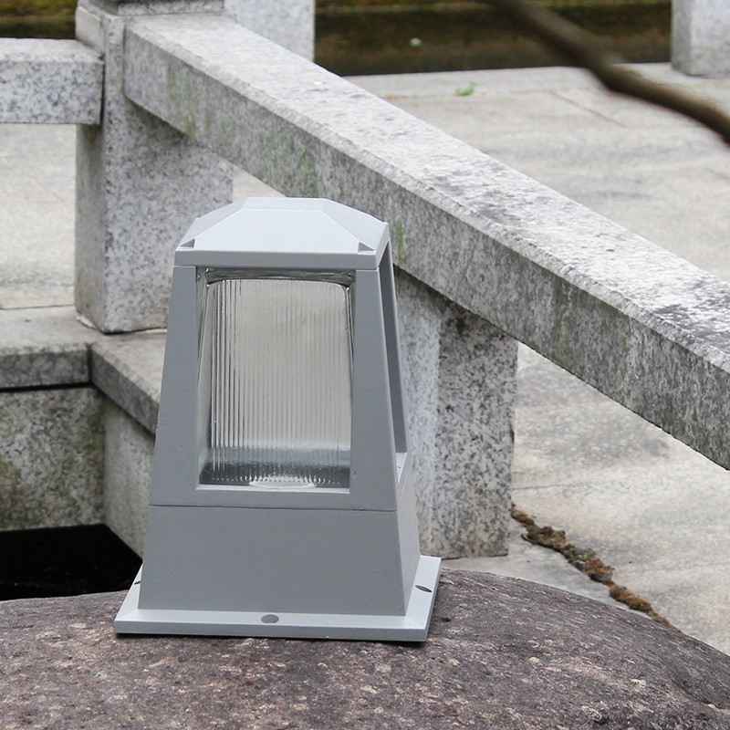 Column LED Pillar Lights Decor Outdoor 150x420MM Aluminum PC E27