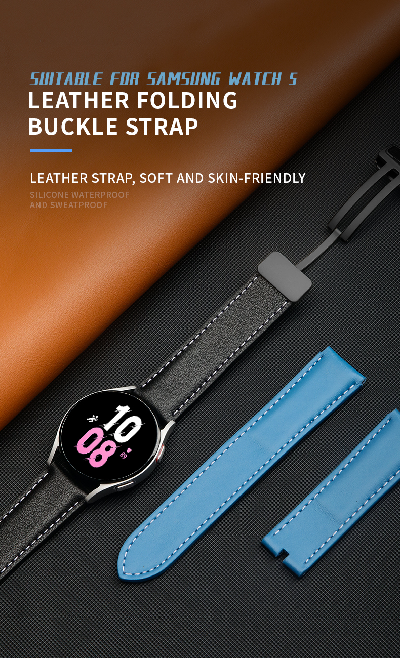 20mm Luxury Leather Watch Band for SamSung GaLaxy Watch 5 100% Professional QC Passed