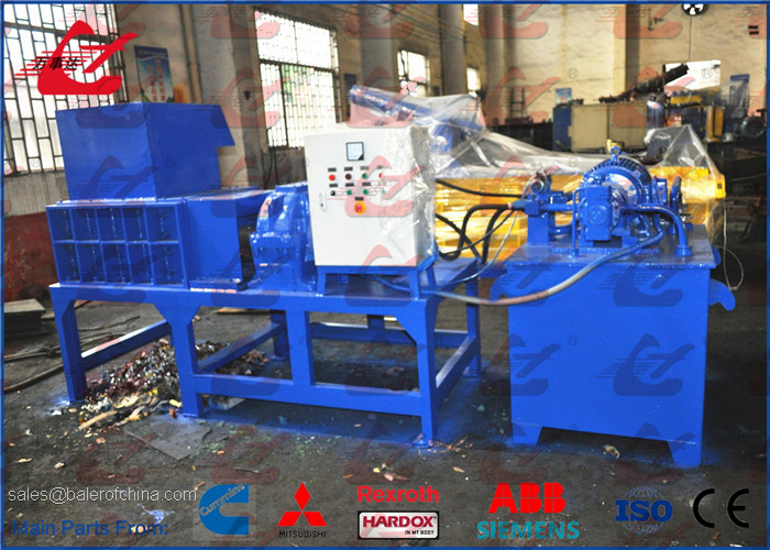 Dust Free Industrial Waste Shredder , Scrap Metal Shredding Machine For Light Scrap Metal Tin Cans