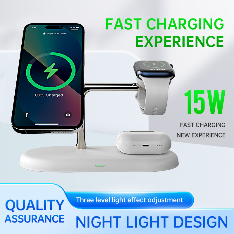 T256 All In One Wireless Charger Compatible with Samsung and Apple Working Frequency 110-205KHz Input 12V/2.5A