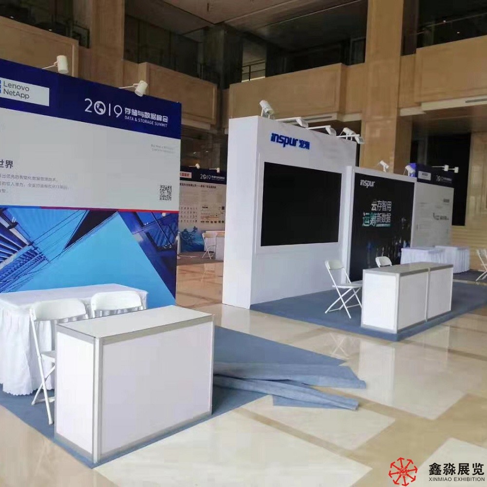 Counters of exhibition booth, counters for tradeshow stand, folding portable counter folded free of tool