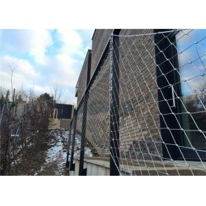 Woven Balustrade Cable Mesh Balcony Railing Cable Mesh Netting 200x200mm