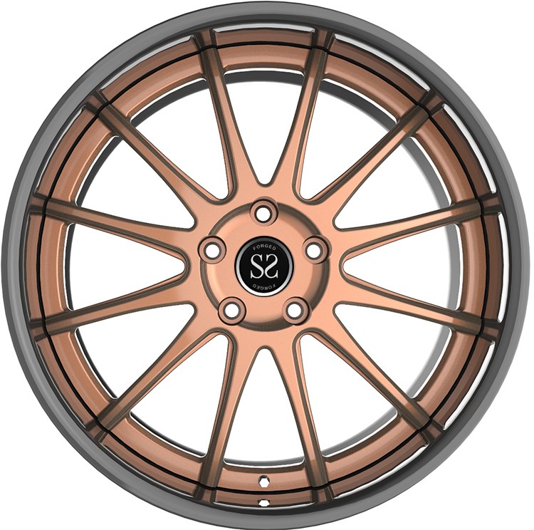forged 2 - piece sport rim work car wheels 5x130 5x120 5x112 concave