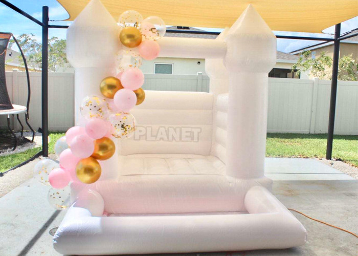 Decoration Wedding Outdoor Mini Jumping Inflatable Bouncer White Bounce House