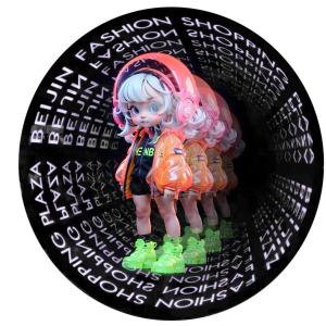 Animated Video Player 3D Infinity Mirror Hologram Light Box with Hang Installati