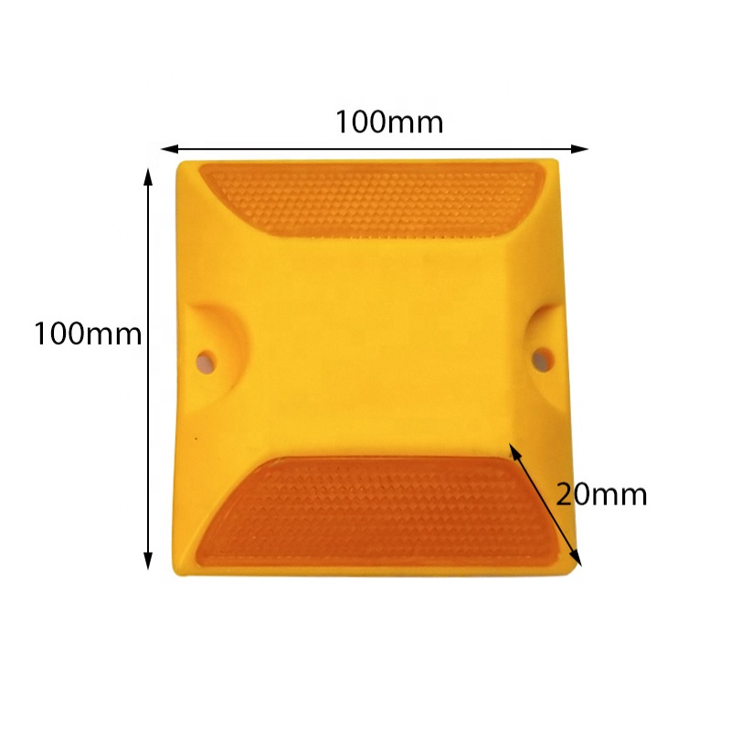 High Reflective Plastic Road Stud Red Cat Eye Road Reflector for Road Safety Measures
