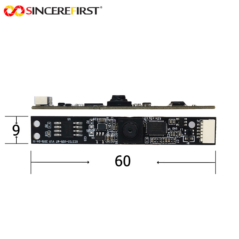 2MP Full Hd 1080P GC2755 Sensor Fixed Focus USB Camera Module For Agriculture
