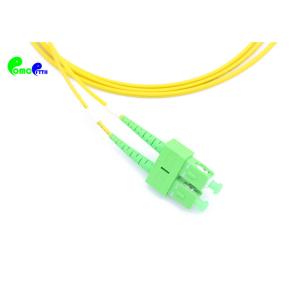 9 / 125μm Duplex 2.0mm E2000 APC - SC APC Fiber Optic Patch Cord OS2 G652D 3