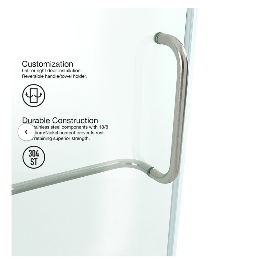 Nano Corner Glass Shower Enclosure Pivot Folding For Bathroom