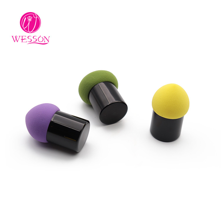 Four Color Short Handle Egg Makeup Beauty Sponge Puff