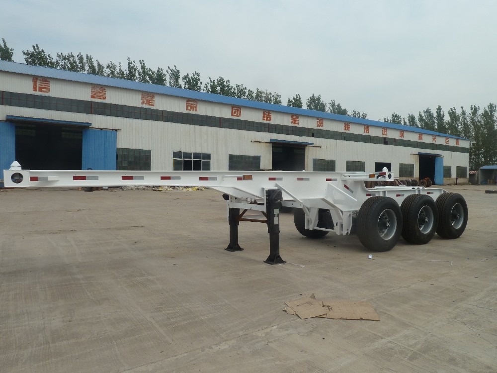 20ft Container Interlink Truck Skeleton Super Link Semi Trailer with FUWA BPW Axles