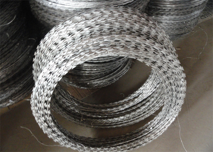Flat Wrap Welded Razor Wire Mesh Double Coil Concertina High Security Galvanize