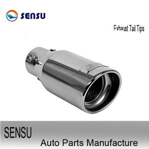 Gloss Polishing Slant Cut Exhaust Tail Tips Truck Tailpipe Tips SS201 SS304 Manufactures