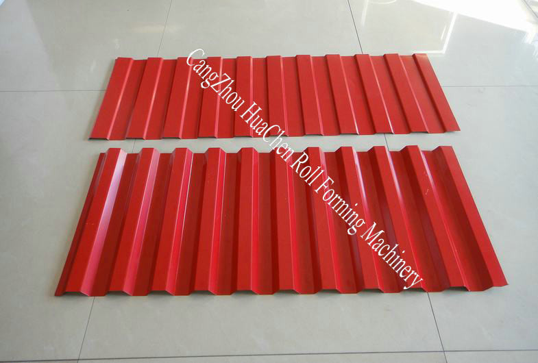 1.2 Inch Single Chain Drive Roof / Wall Sheet Metal Roll Forming Machines