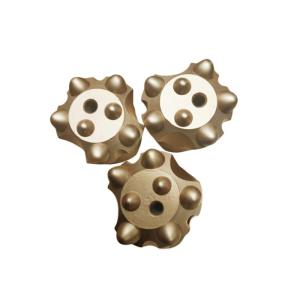  38mm Seven Button Golden Color For Tunneling Mining Taper Button Drill Bit Manufactures