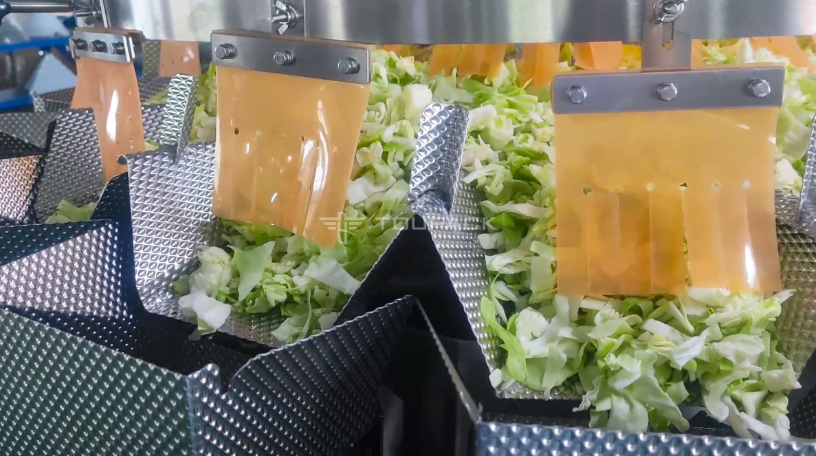 Automatic Vegetable And Fruit Tray Packing Machine Food Snack Multifunction Packaging Machine