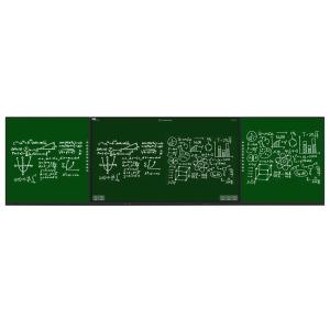 School Blackboard Teaching Green Board Multimedia Push-pull Whiteboard Magnetic