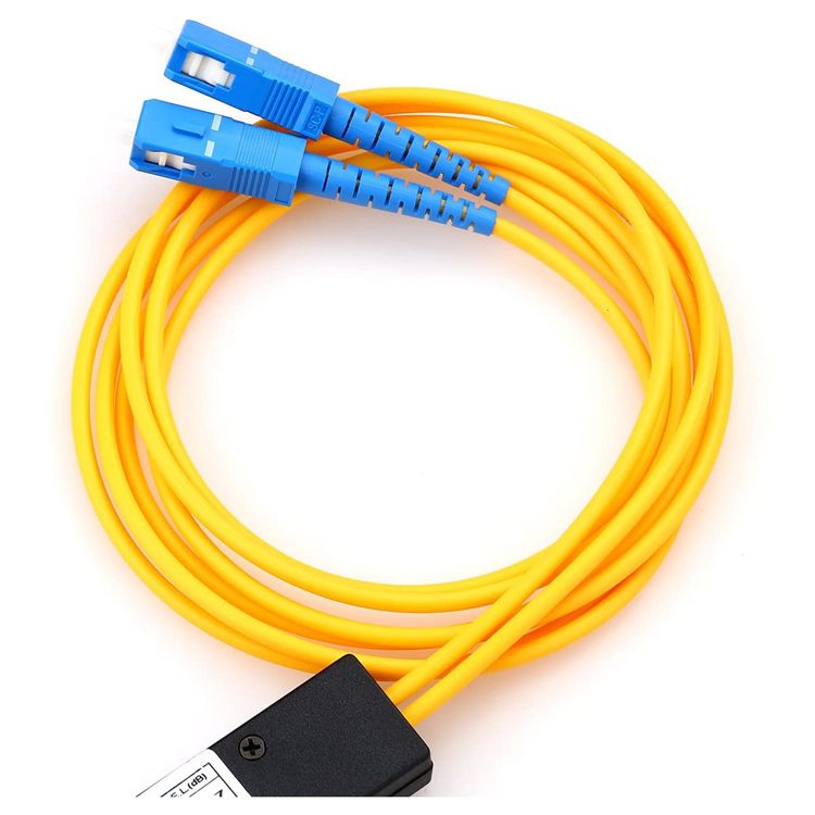 1*2 Fiber Optic Coupler double wavelength 1310 1550nm 1*2 Fbt Fiber Optic Splitter Fiber Optic Fbt Splitter Abs BOX