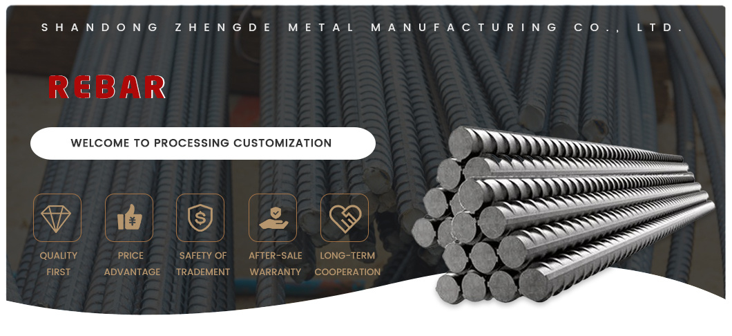 Hot Rolled HRB400 HRB500 Iron Rod Rebars Steel B500 B500b Deformed Bar Customized Diameter 6mm-50mm A500 Reinforcing Steel Reinforcement Bars