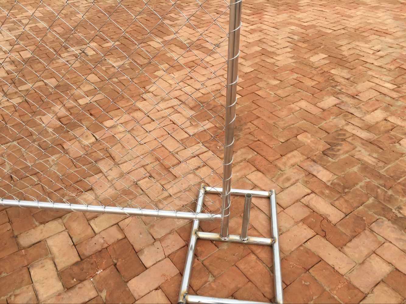 Portable 6x12ft Construction Site Security Fencing Anti Corrosion