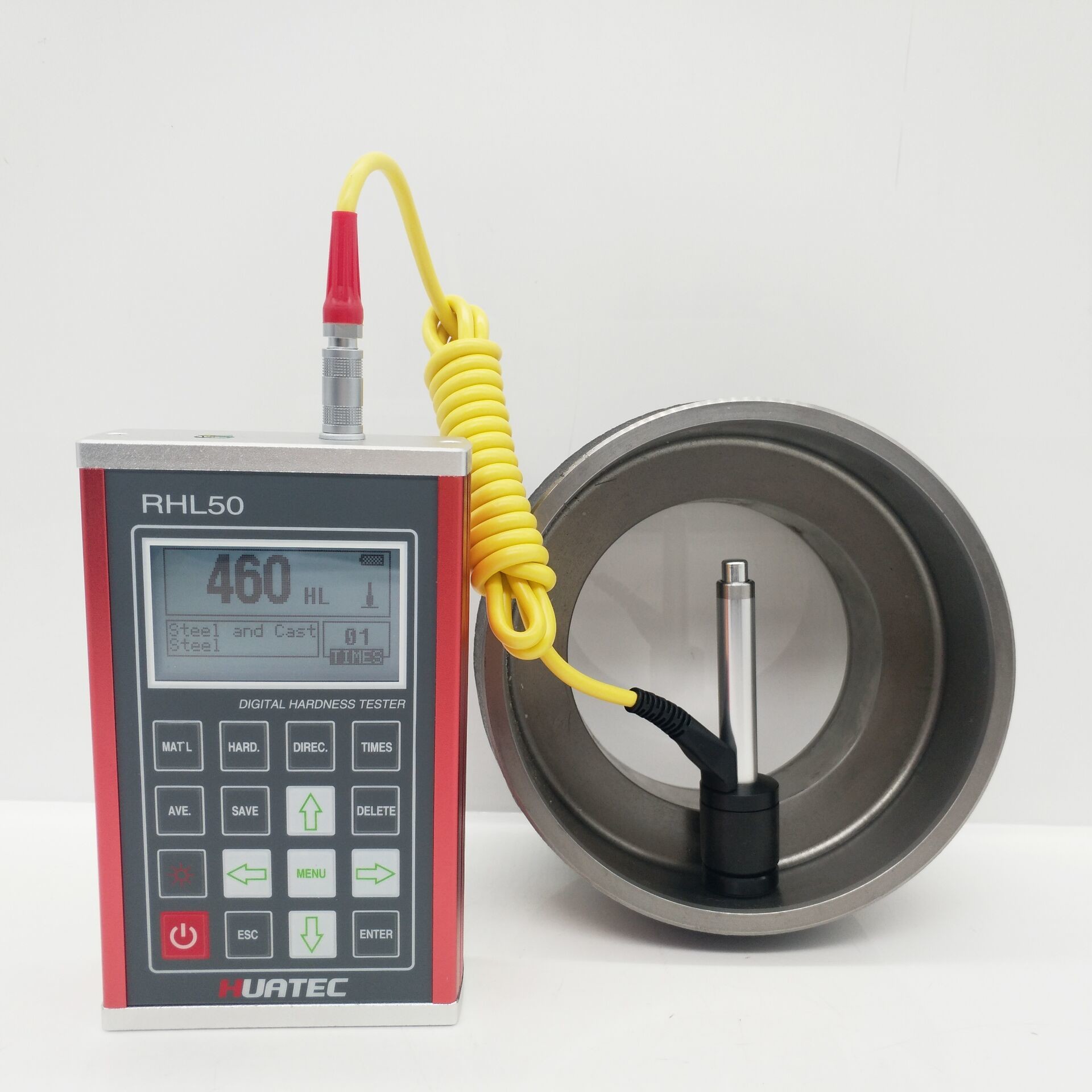 High Accuracy RHL50 LCD Display Portable Leeb Hardness Tester With ±6HLD Accuracy And Rmin 50mm Min. Radius