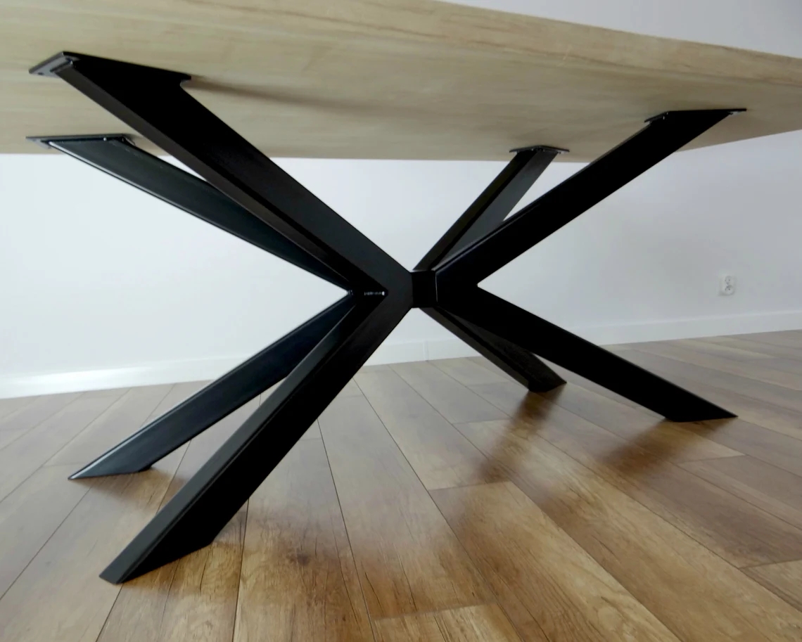Powder Coated Dining Table Legs Metal Table Base Hardware Included