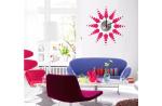New Heart Shape Vinyl Wall Decoration Sticker Clock 10A004