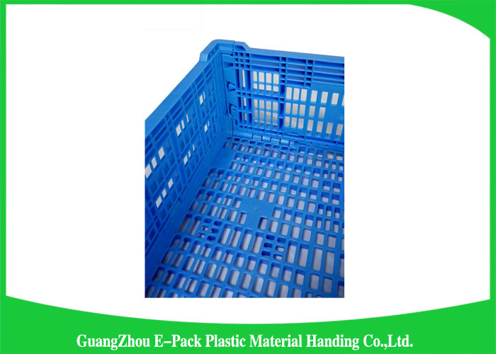 Agriculture Folding Plastic Crates Storage Fruit 60L PP 30kg Eco-Friendly