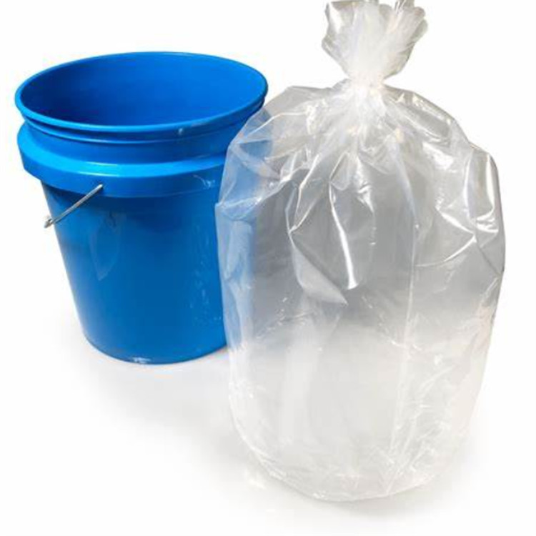 LDPE Plastic Drum Liner Bags Flexible Round Bottom Side Gusset Type