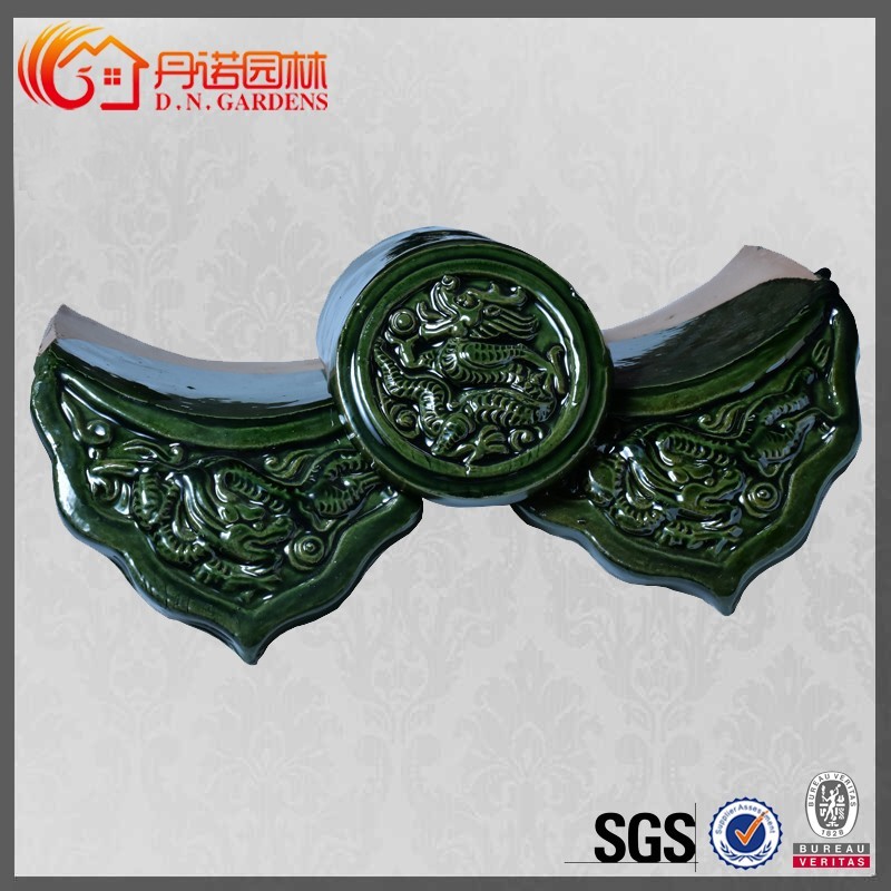 Japanese garden gate ceramic roof tiles