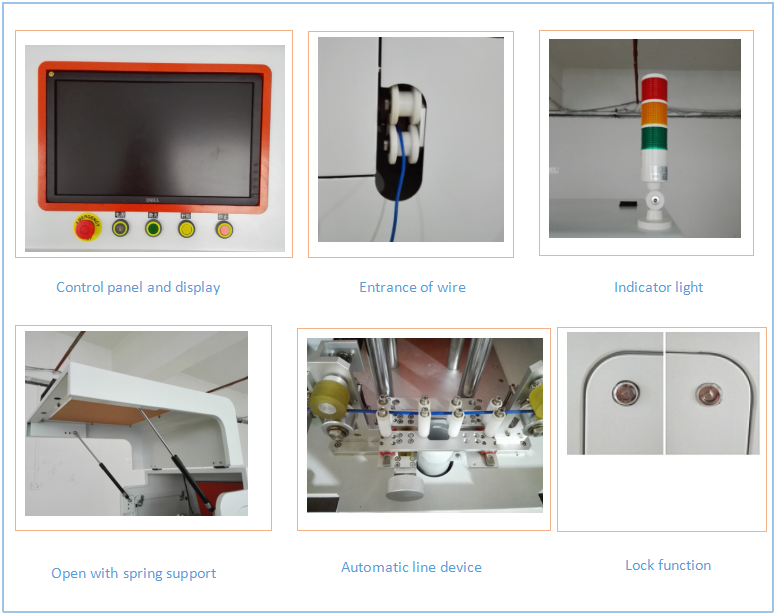 China newest design selling Full automatic cable wire laser marking printing machine with fast speed