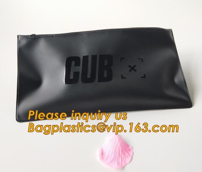 Plastic Bag OEM Custom PVC Loop Handle Image Printed Plastic Shopping Bag,Promotional Clear Waterproof Plastic Cosmetic