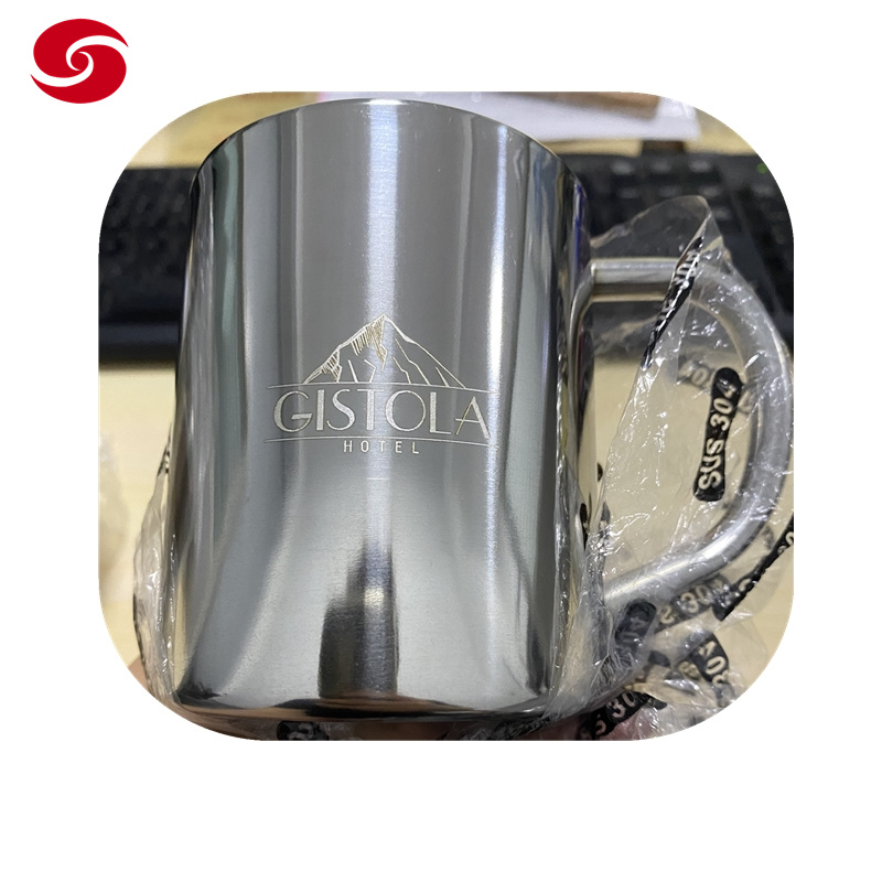 300ml Stainless Steel Double Insulated Mug Cup with Handle