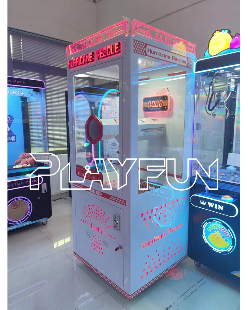 Coin Operated Game Machine Catch Money Catching Bill Money Lucky Prize Hurricane Rescue Arcade Games Machine