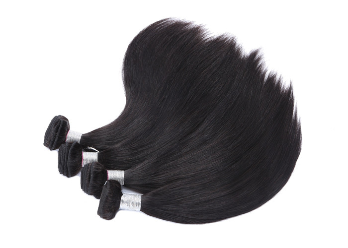 100% Straight Remy Human Hair Bundles / Natural Cuticle Aligned Hair