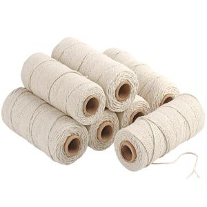 100% Cotton 3mm Macrame Cord Roll of Braided Rope for Custom Projects